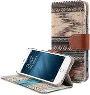 Melkco Tribe Series Wallet Book Style Case for Apple iPhone 6s Plus / 6 Plus (5.5") - (Brown/Blue)