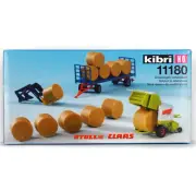 KIBRI 11180 HO H0 1:87 Farm Machinery CLAAS - Modern (Round Bale) Haymaking Set