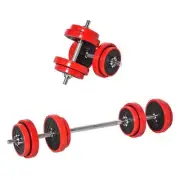 Adjustable Weights: 20KG Dumbbell & Barbell Set for Strength Training, Home Gym