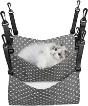 Generic 2pcs Cat Nest Cat Hammock Cat Bed Hammock Cat Hammock Outdoor Cat Tunnels for Indoor Cats Cat Beds for Indoor Cats Pet Cat Cage Hammock Hanging Cat Hammock Cat Grey Cloth