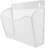 TEMPNAP Metal Wall Mount File Rack Single Pocket Easy Install Office Storage Magazine Holder No Drilling