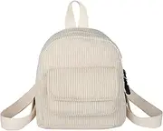 [Generic] Corduroy Backpack, Corduroy School Backpack Student Bookbags, Teen Girls School Bags, Travel Daypack, Lightweight Laptop Bag for Girls Women Casual Styles