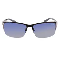 在飛比找PChome24h購物優惠-POLICE義大利 金屬鏡腳造型太陽眼鏡 /藍鏡片 POS8