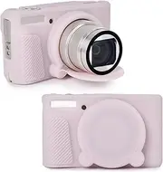 Rieibi SX740 Camera Case,Silicone Case for Canon powershot SX740/SX730 Camera,Silicone Protective Cover Compatible with Canon SX730/SX740 HS Digital Camera - jelly pink