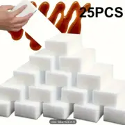 25-Pack Magic Sponge Erasers, Chemical-Free Non-Abrasive Multiuse Household