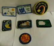 GSA Girl Scouts patches Follow Trail Overnighter Grand Bake 50 years lot 7 1980s