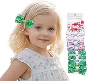 10 Pcs Hair Bows Clips for Girls Alligator Clips Grosgrain Ribbon Hair Accessories for Little Teen Toddler Girls Kids