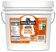 Natural, Creamy Peanut Butter, 9Lb Bucket (Same as 9 Jars) - Lightly Salted, Uns
