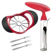 Apple Cutter Slicer & Corer Kit, 12-Blade Apple Slicer Cutter, Apple Corer Ap...