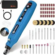 [HARDELL] Mini Cordless Rotary Tool kit 3.7V, 5 Variable Speeds Rotary Tool with 61pcs Accessories,Type-C Charging Power, for Engraving, Sanding, Grinding, Polishing, Etching, Diy Crafting