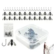 Mbiyhgta Fly Fishing Lures | Fly Hook Fly Fishing Bait Fish Attractant - Fly Lure, Fly Fishing Bait, Fly Fishing Fly Assortment for Pike, Salmon