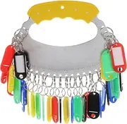 DOITOOL 1Set Key Storage Holder Key Organizer with Identifying Tags for Office Home and Warehouse Use and Key Tag Hooks