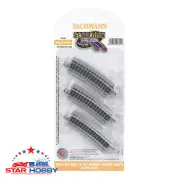 Bachmann 44821 HALF SECTION 11.25" RADIUS CURVED TRACK (N SCALE)