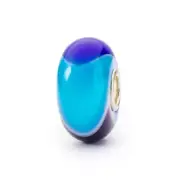 Genuine Brand New Trollbeads Blue Sky Armadillo Glass Bead - TGLBE-20319