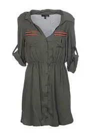 Chit Chat Shirt Dress--LAD-0D07909