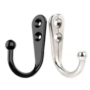 10X Stainless Steel Wall Hooks for Coats Hats or Robes