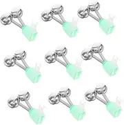 Totority 30Pcs Fishing Bite Alarm Bells with Twin Bells Fishing Rod Indicator for Night Fishing Gentle Rods Dual Alert Sound for Sea and Casting Techniques