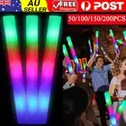 50/100/150/200 PCS Flashing Glow Stick LED Flashing Foam Glow Sticks Bulk Revel