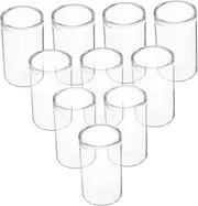 ifundom 10Pcs Mini Glass Bottles for Micro Landscape Stylish Flower Tubes for Indoor Decoration Small Vases for Succulent Hydroponic Plants Transparent Design for Home Accent