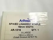 Arthrex AR-1016 Spiked Ligament Staple 16mm X 20mm