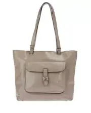 Patricia Nash Madison Distressed Leather Tote Bag-Stone Gray-NWT-$239