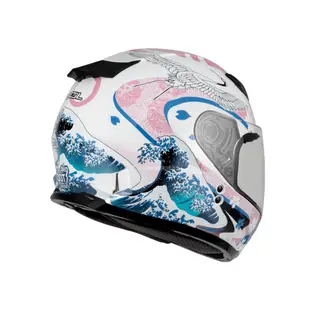【SOL Helmets】SF-2全罩式安全帽 (浮世繪_白/粉) ｜ SOL安全帽官方商城