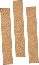 RORPOIR Cork Strip Wall Sticker Set Cork Bulletin Bars Frameless Memo Board Strips