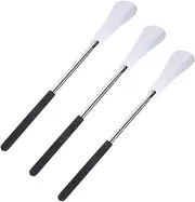 [BESPORTBLE] Extendable Metal Shoe Horn Set Pack Easy Maneuver Shoelifter Ergonomic Design for Comfort