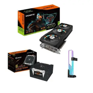 【GIGABYTE 技嘉】RTX 4070 Ti GAMING OC 12G顯示卡+技嘉AORUS 850W電供+強化玻璃支撐架(4070Ti超值組合包)