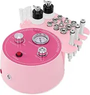 Diamond Micro-Dermabrasion Machine, Yofuly 3 in 1 Professional Dermabrasion Facial Machine with Two Spray Bottle and Vacuum Tube, Exfoliation Skin Care Face Beauty Device for Salon Spa Home Use, Pink