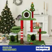 Christmas Cat Tree Scratching Post 3IN1 Perch Scratcher Climbing Tower Gym DIY