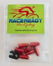 6 Aluminum Presta Valve Caps.. + Valve Core Tool + Presta Adapter...MTB....Red