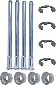 Door Hinge Pin and Bushing Kits for Door Hinge Repair 4 Pins 2 Doors Compatible
