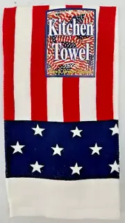 Better Home Plastics Corporation Red White Blue Stars And Stripes Kitchen Towel