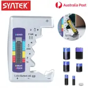 SYNTEK Digital Battery Tester Check LCD Detector C D AA AAA 9V 1.5V Button Cell