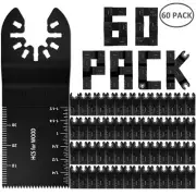 60pcs Oscillating Multi Tool Saw Blades Set Kit for Renovator Air Power Tool._