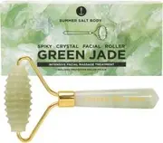 Summer Salt Body Spiky Crystal Facial Roller Green Jade