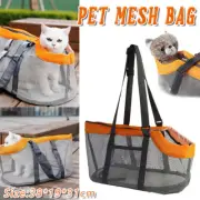 Breathable Mesh Pet Carrier Bag Large Capacity Travel Tote for Dogs Outdoor Use