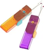 ARTSEWPLY 2pcs Portable Seam Rippers Compact Thread Remover Tool for Sewing Lightweight and Versatile Needle for Removal and Buttonhole Opening for DIY Crafting Projects