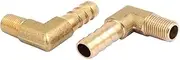 New Lon0167 1/8BSP Male Featured Thread 8mm Hose reliable efficacy Barbed Fitting Right Angle Elbow Connector 2pcs(id:917 9e cf 620)