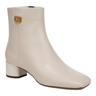 Franco Sarto Women's Noah Square Toe Booties White Size 6