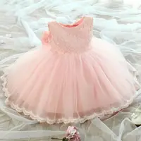 在飛比找樂天市場購物網優惠-童裝兒童公主裙女童夏裝連身裙中大童寶寶周歲蓬蓬裙花童婚紗禮服