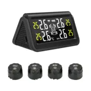 TPMS LCD Solar Charging Car Tire Pressure Monitoring System 4 External Sensors (for: Volkswagen)
