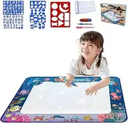 Water Doodle Mat, Painting Long Lasting, Writing Doodle Board, Washable Toddler, Painting Cloth Children, Girls, Family, Friends, Ideal for Creative and Learning