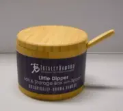 Totally Bamboo Salt Cellar Bamboo Storage Box with Magnetic Swivel Lid & Spoon