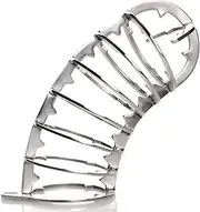 Master Series Spiked Chastity Cage, BDSM Bondage Restraint & Sex Accessories - Stainless Steel