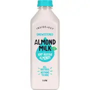 Inside Out Almond Milk Unsweetened 1l