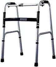 Walkers for The Elderly Walking Frame,Foldable Walking Aids Lightweight Aluminium Wheeled Height Adjustable Walkers with 2 Wheels Shower Seat for Elderly Mobility Rollator (Size : with Wheel) (Showe