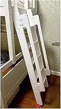 Wooden Bunk Bed Ladder, with Hooks and Foot Caps, 330 Lbs Load Capacity(5-Steps-150cm)