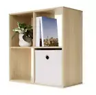 4 Cube Shelf Unit Bookshelf Storage Organisation Shelving Unit Furniture OakLook